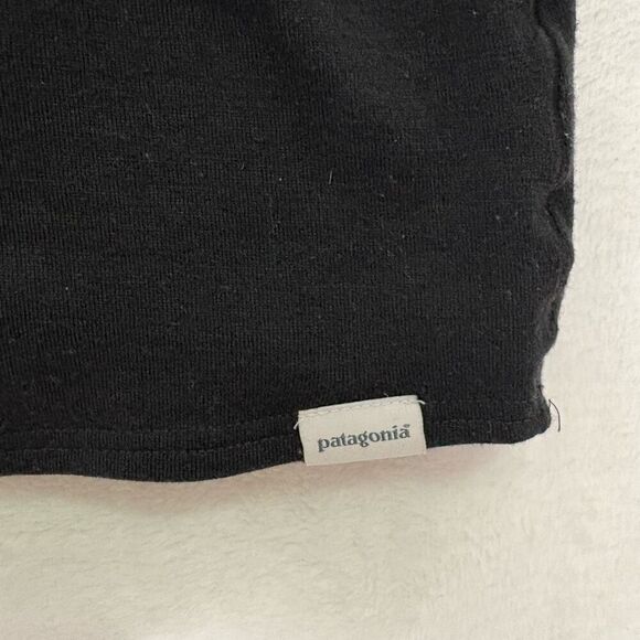 Patagonia Black Wool Base Layer Half Zip Pullover Long Sleeve Top Women's XS - Picture 5 of 11